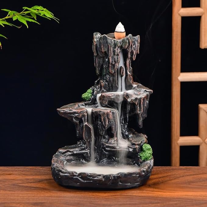 Waterfall incense burner