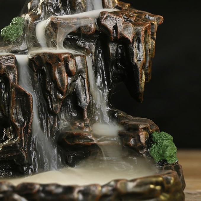 Waterfall incense burner