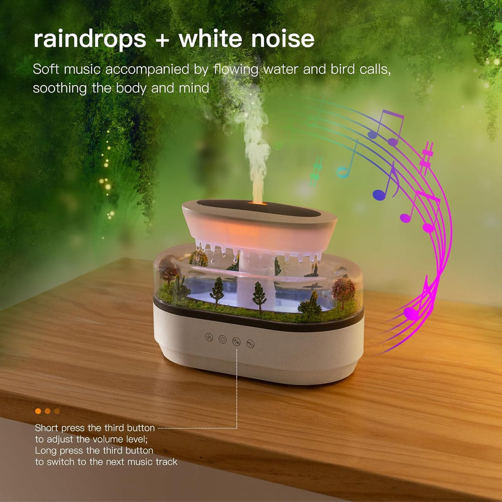 Essential oil humidifier with relaxing sounds